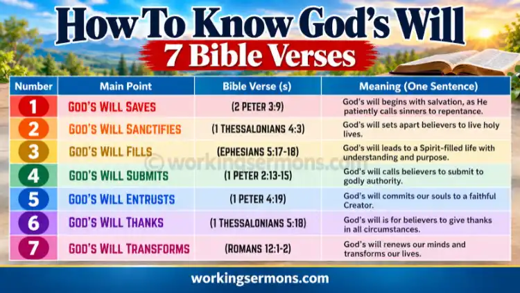How To Know God's Will | 7 Bible Verses